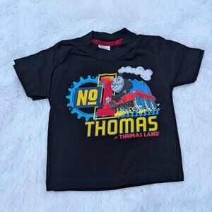Thomas & Friends Black Graphic Tee – Nostalgic Fun for Little Locomotive